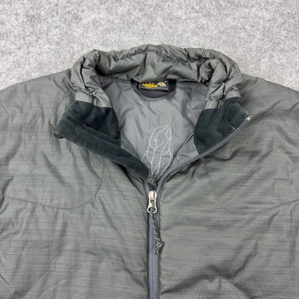 Mountain Hardwear Jacket Womens Medium Gray PrimaLoft Insulated Puffer Full Zip - Picture 3 of 15